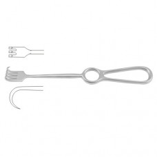 Kocher Retractor 3 Sharp Prongs Stainless Steel, 22 cm - 8 3/4"